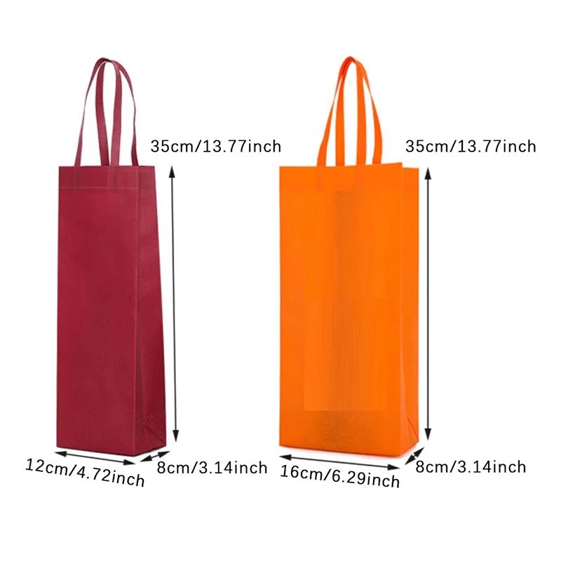Waterproof NonWoven Wine Bottle Gift Bag 5