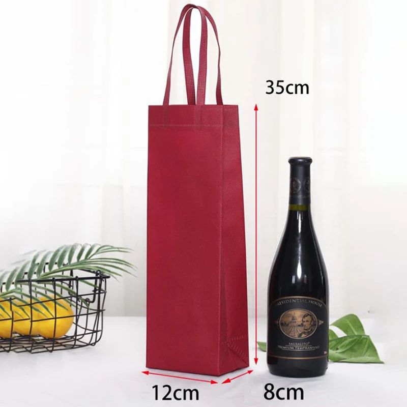 Waterproof NonWoven Wine Bottle Gift Bag 6