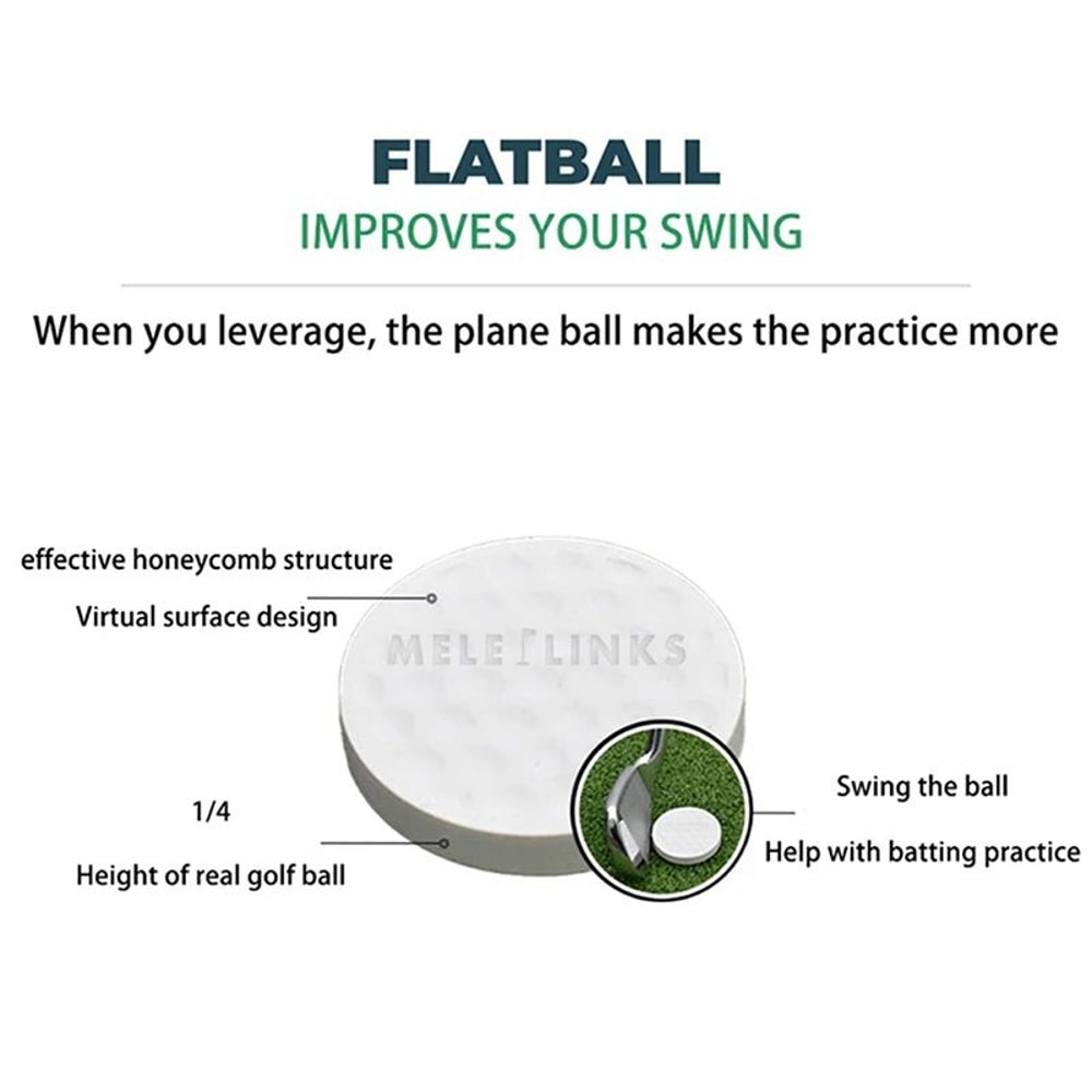 Portable Flat Practice Golf Balls 3