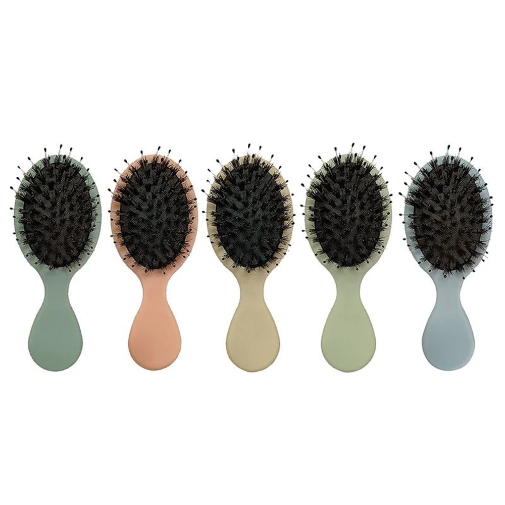 Natural Boar Bristle Oval Hair Brush 2