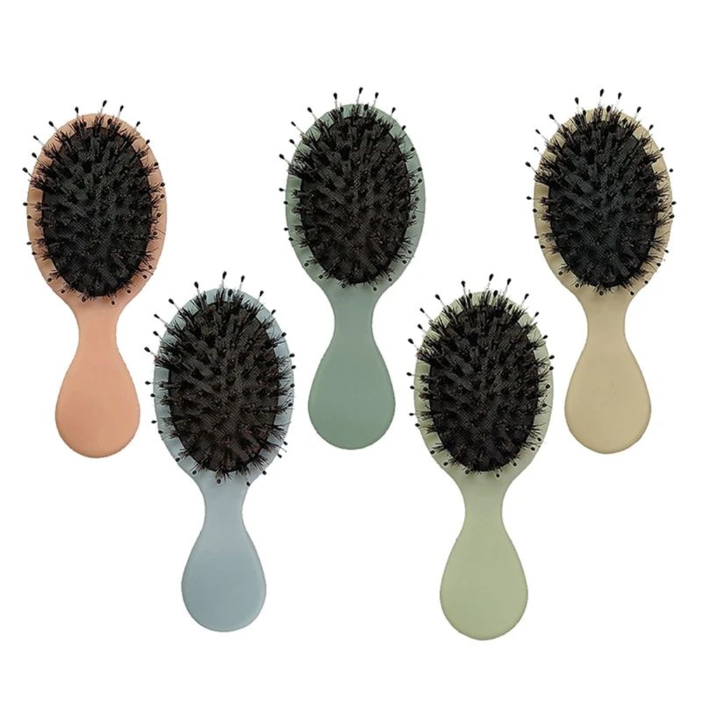 Natural Boar Bristle Oval Hair Brush 3