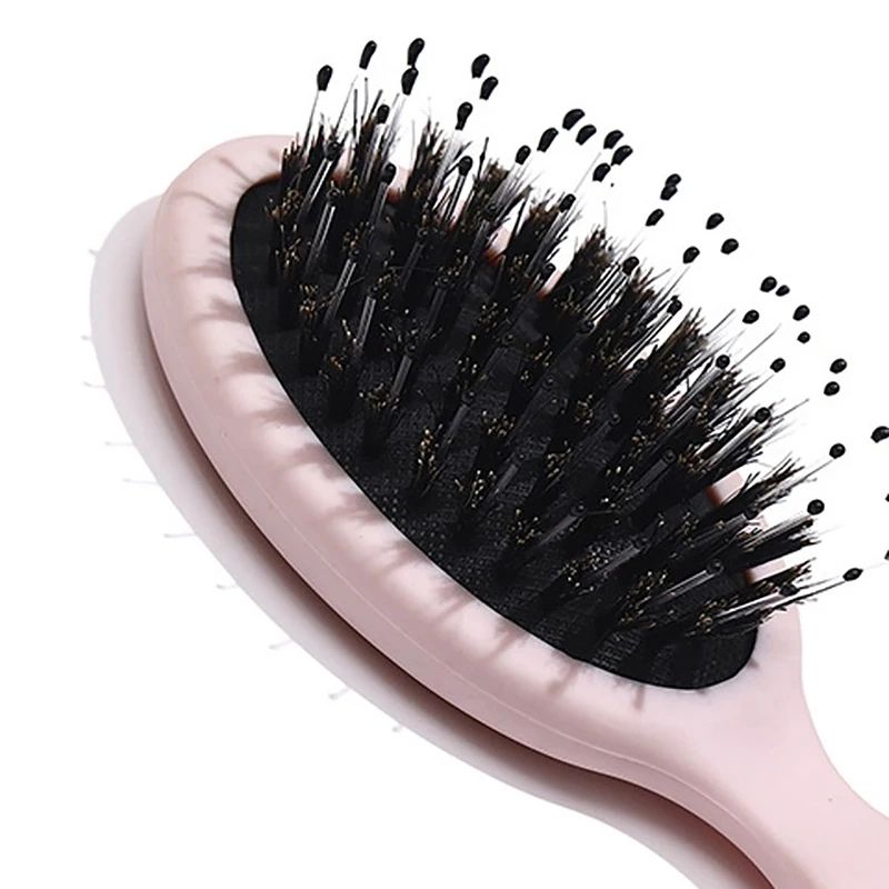 Natural Boar Bristle Oval Hair Brush 4