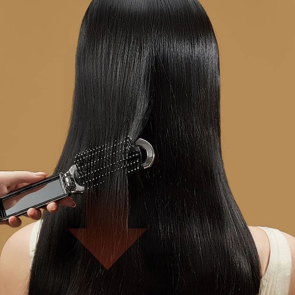 Portable Folding Hair Brush With Mirror 4