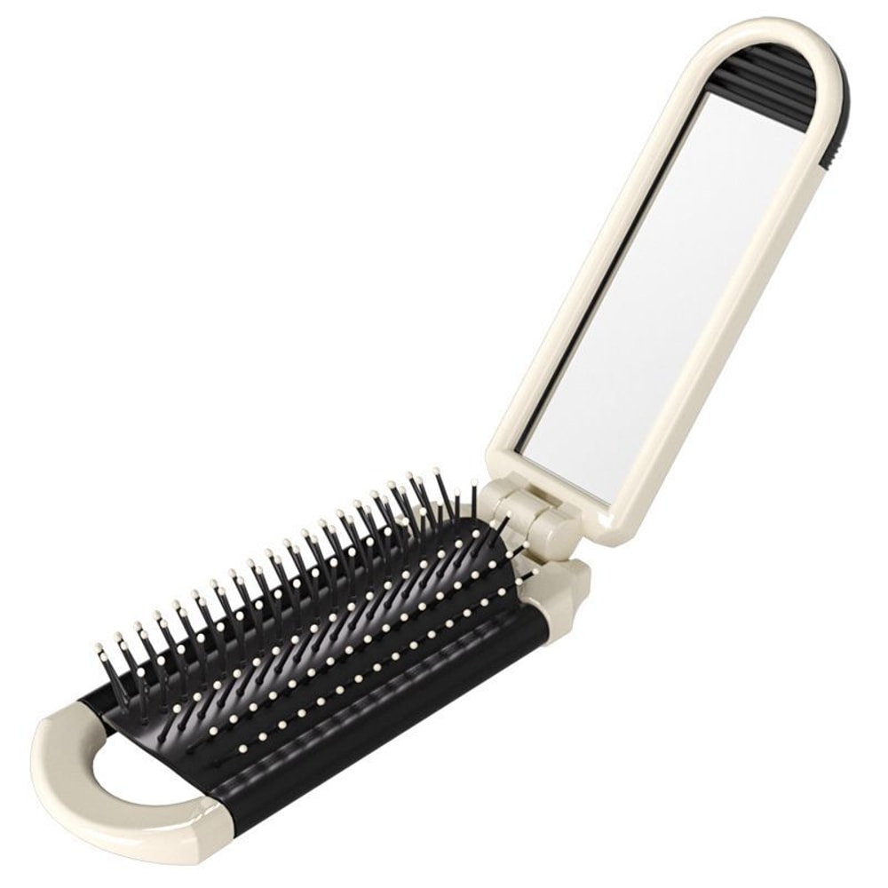 Portable Folding Hair Brush With Mirror 9