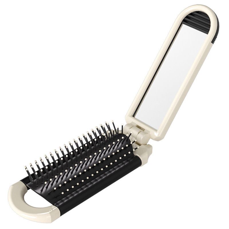 Portable Folding Hair Brush With Mirror 9