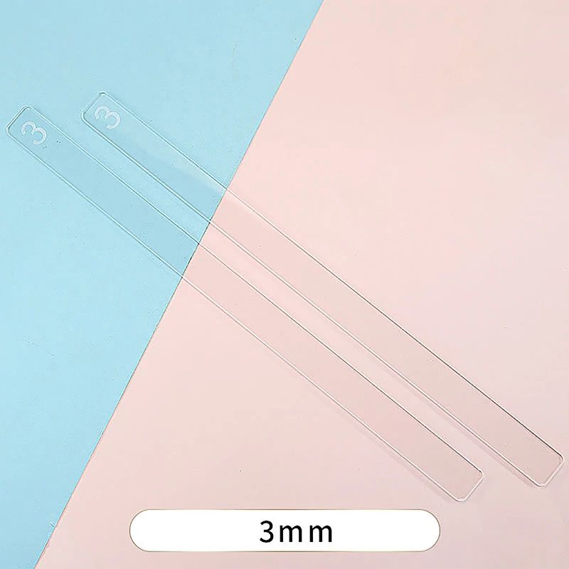 Acrylic Baking Ruler Pastry Thickness Tool Set 14