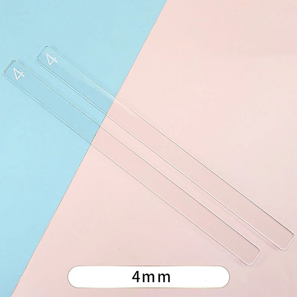 Acrylic Baking Ruler Pastry Thickness Tool Set 15