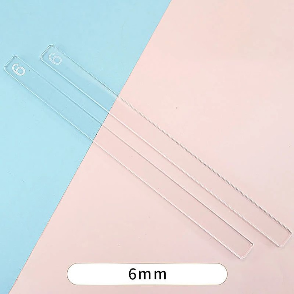 Acrylic Baking Ruler Pastry Thickness Tool Set 17