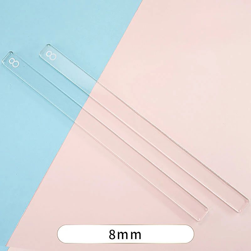 Acrylic Baking Ruler Pastry Thickness Tool Set 18