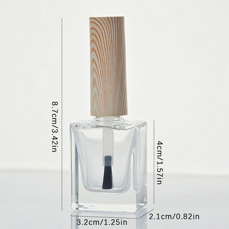 10ml Nail Gel Bottles With Wood Grain Caps 5
