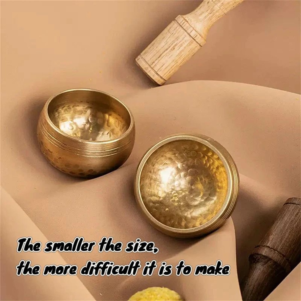 Traditional Tibetan Brass Singing Bowl For Meditation 4
