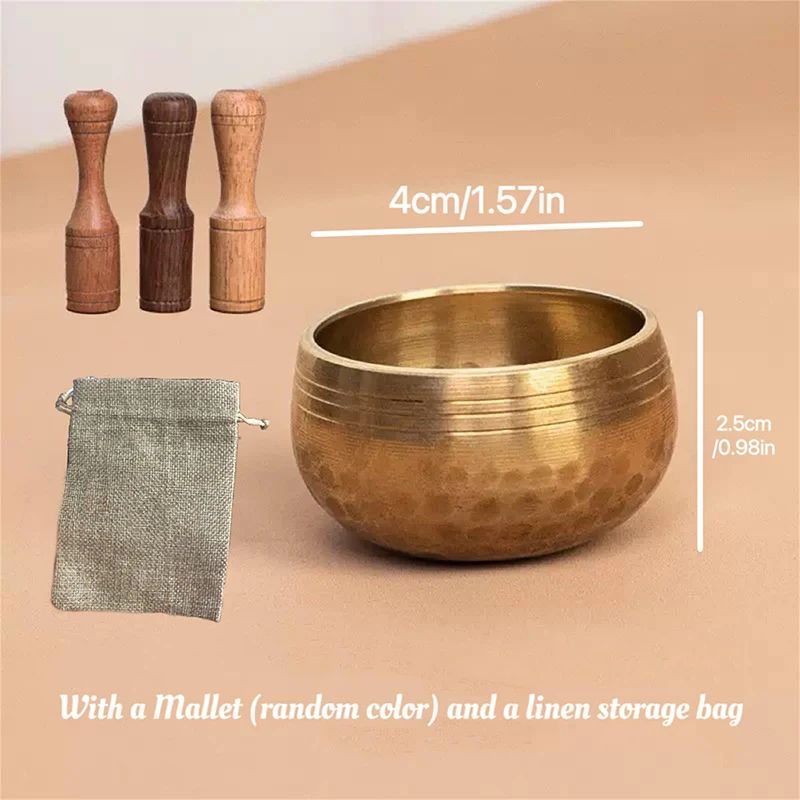 Traditional Tibetan Brass Singing Bowl For Meditation 5