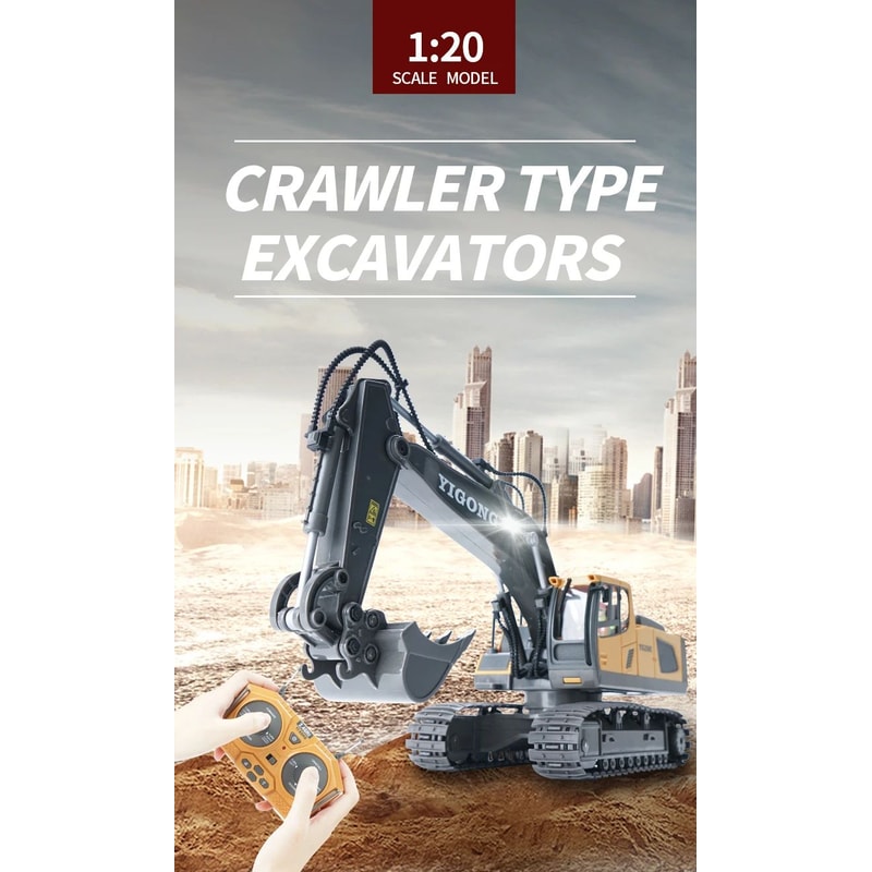 1 20 Remote Control RC Excavator Dumper Truck 6