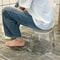 Transparent Acrylic NonSlip Bathroom Stool 3