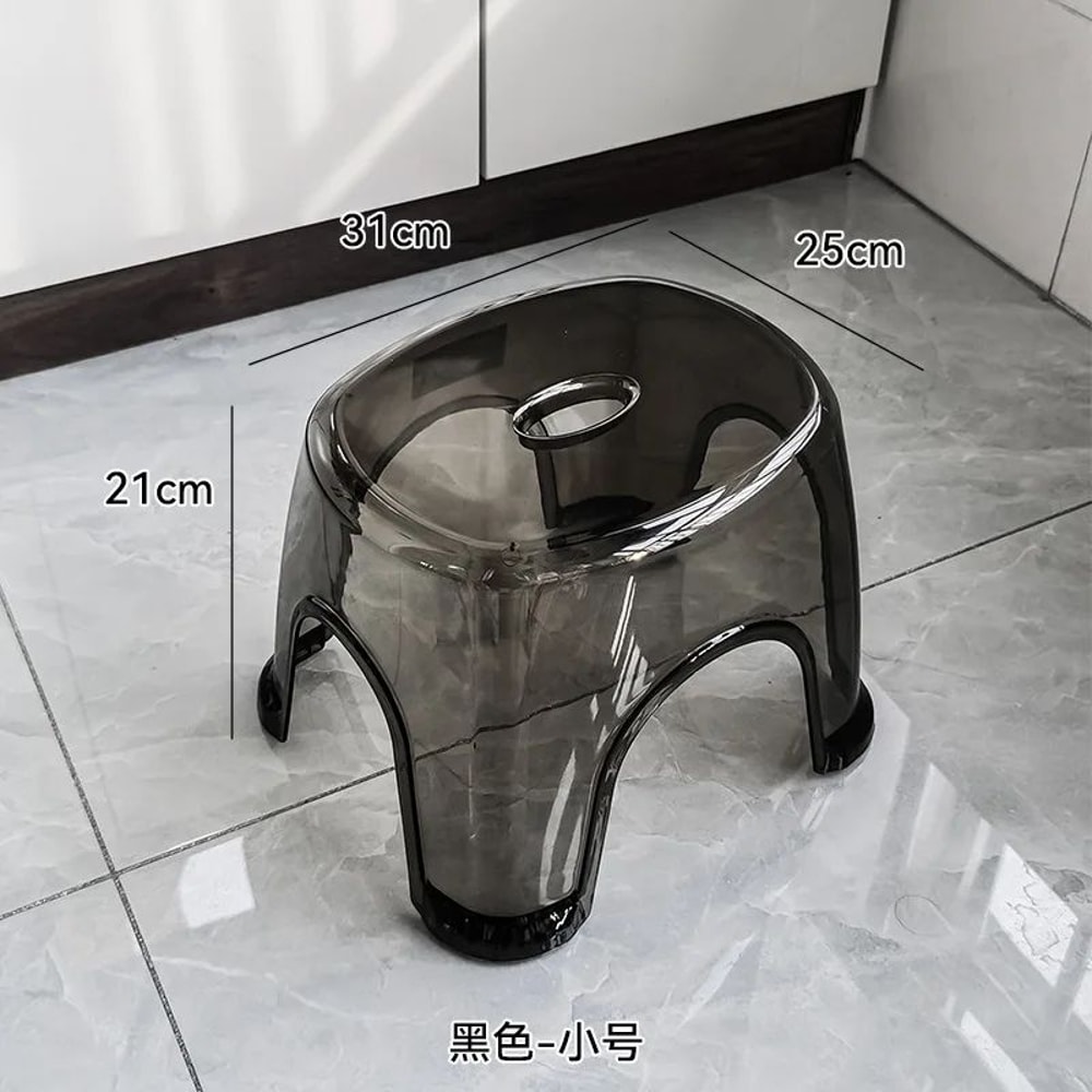 Transparent Acrylic NonSlip Bathroom Stool 9
