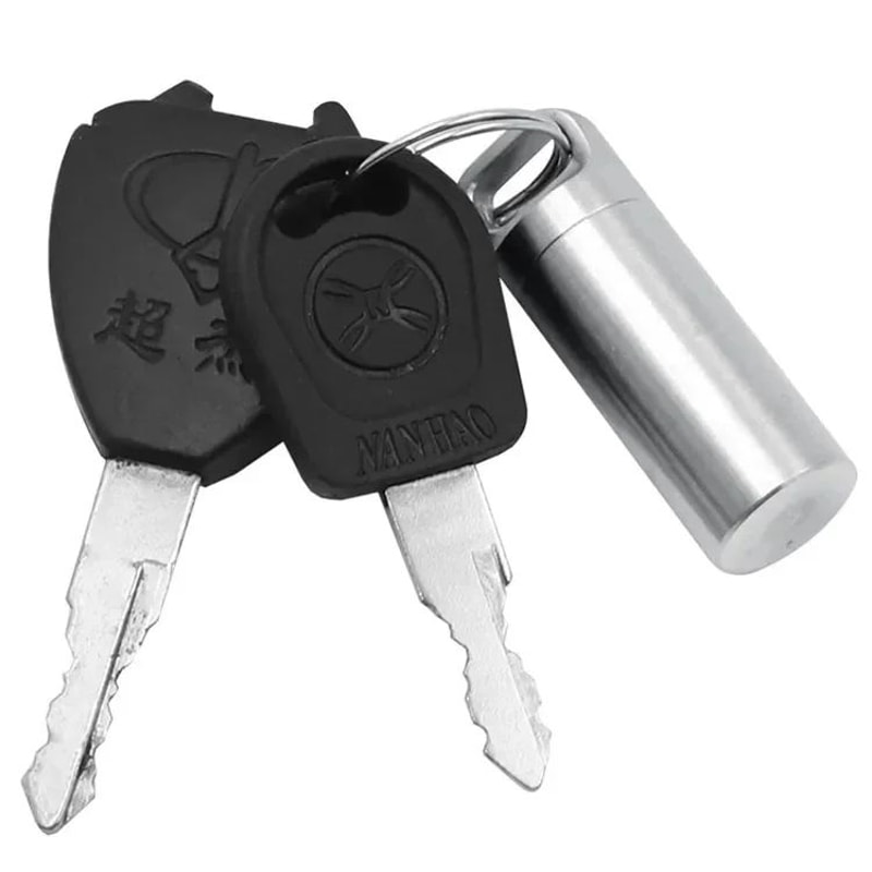 304 Stainless Steel Waterproof Mini Portable Sealed Container With Keychain 8