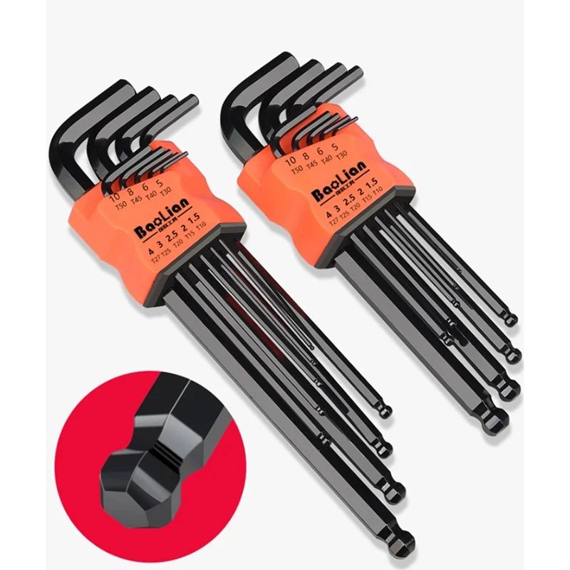 9pcs Long Ball End Hex Wrench Set 2