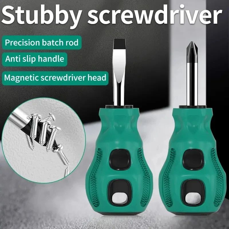 Magnetic Mini Short Handle Screwdriver Set 0