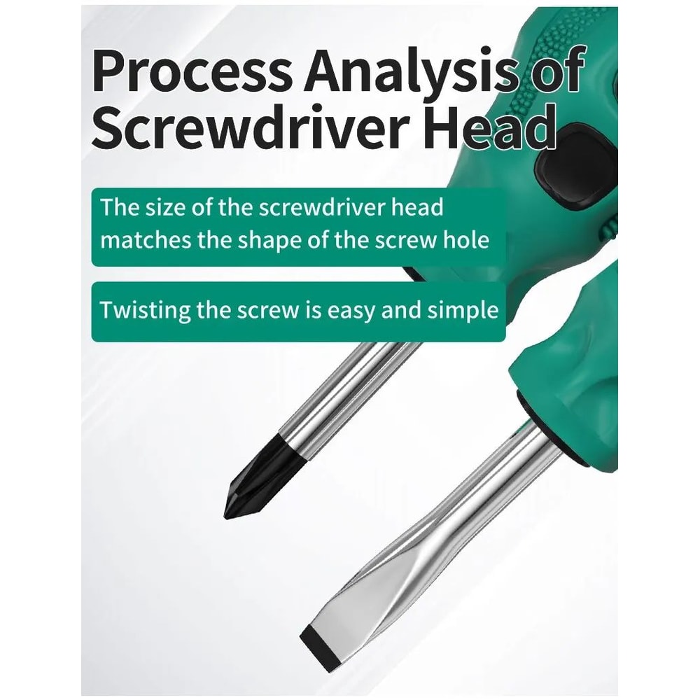 Magnetic Mini Short Handle Screwdriver Set 8