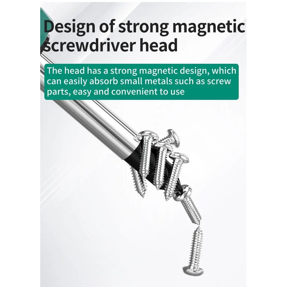 Magnetic Mini Short Handle Screwdriver Set 10