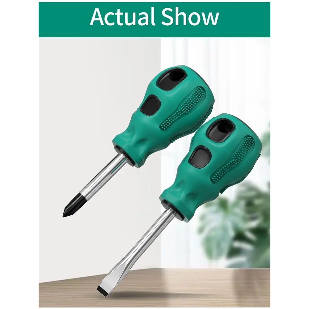 Magnetic Mini Short Handle Screwdriver Set 12