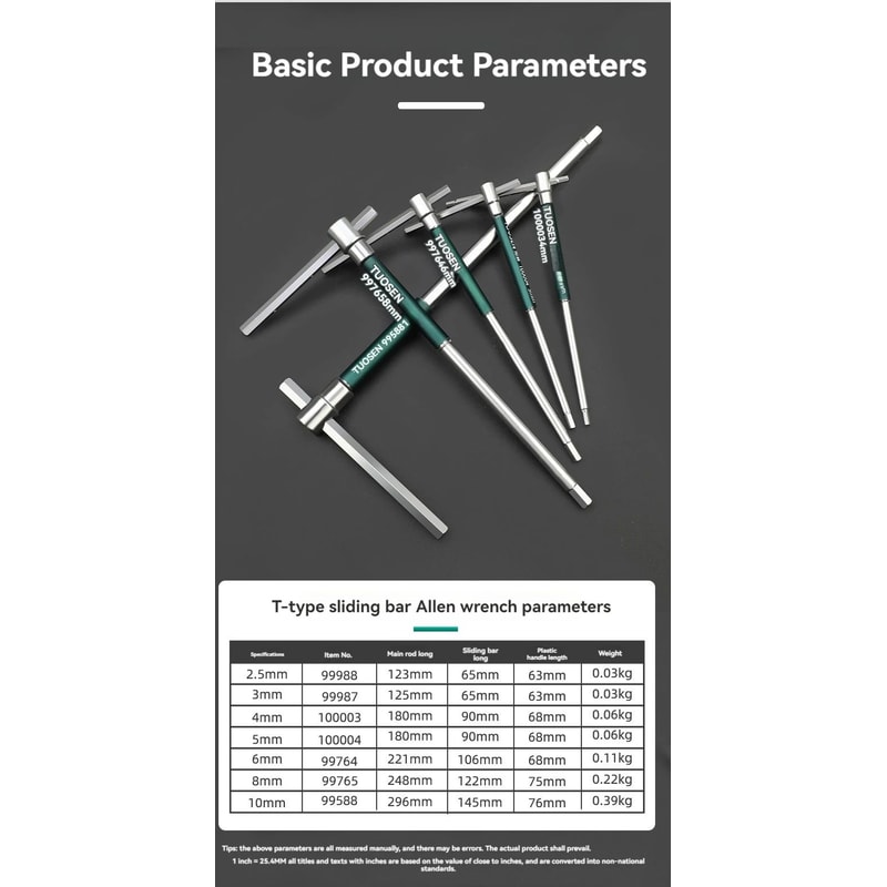 T Type Hex Torx Screwdriver Wrench 7