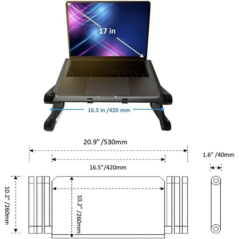 Adjustable Aluminum Laptop Table Stand 5
