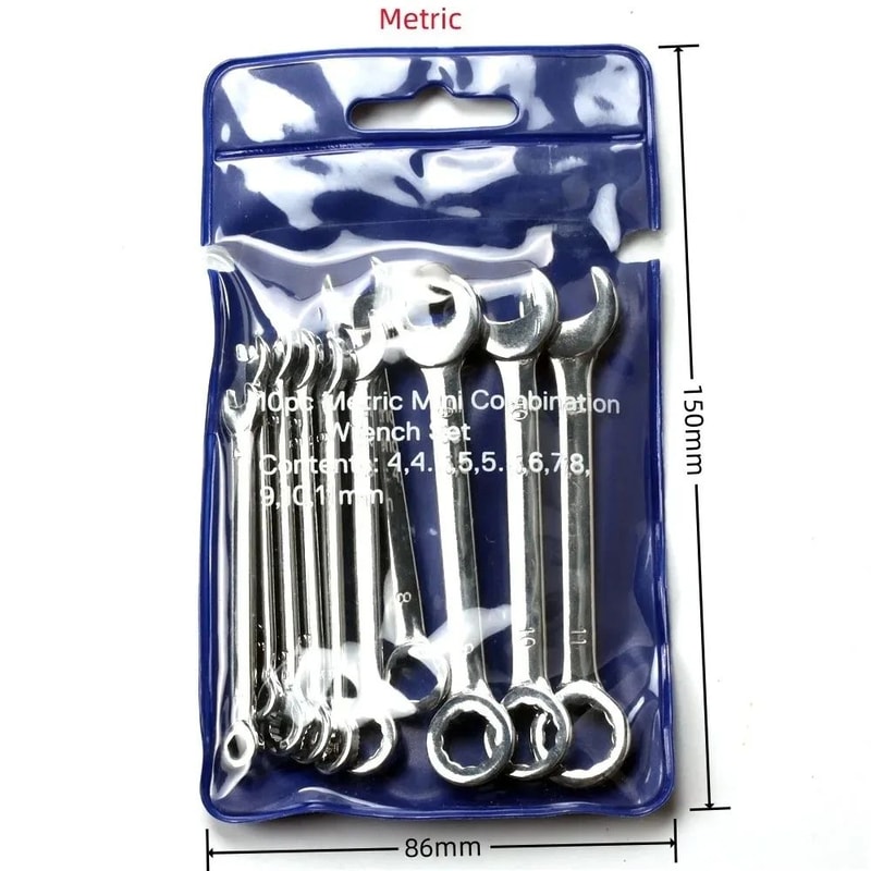 Mini Spanner Wrench Set With Key Ring 4