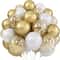 White And Gold Party Balloon Set 0