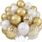 White And Gold Party Balloon Set 0