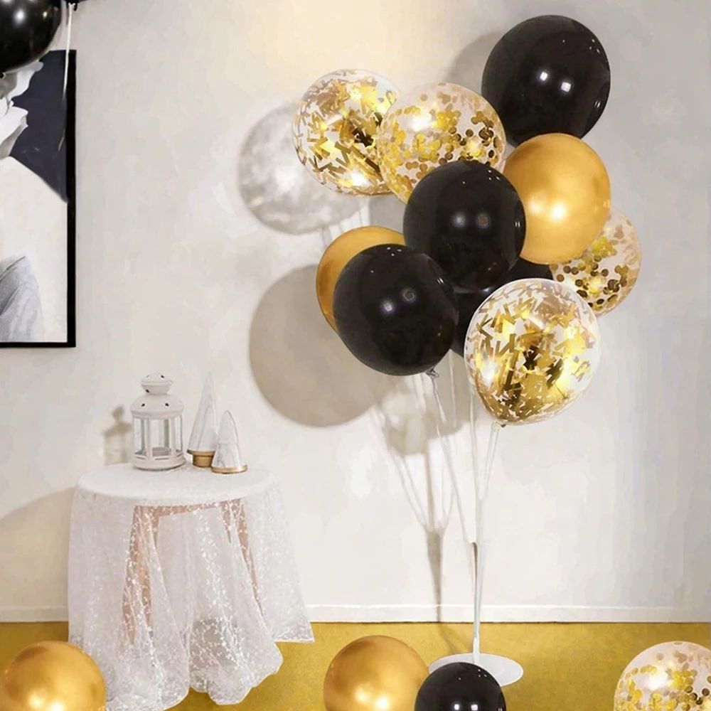 White And Gold Party Balloon Set 4