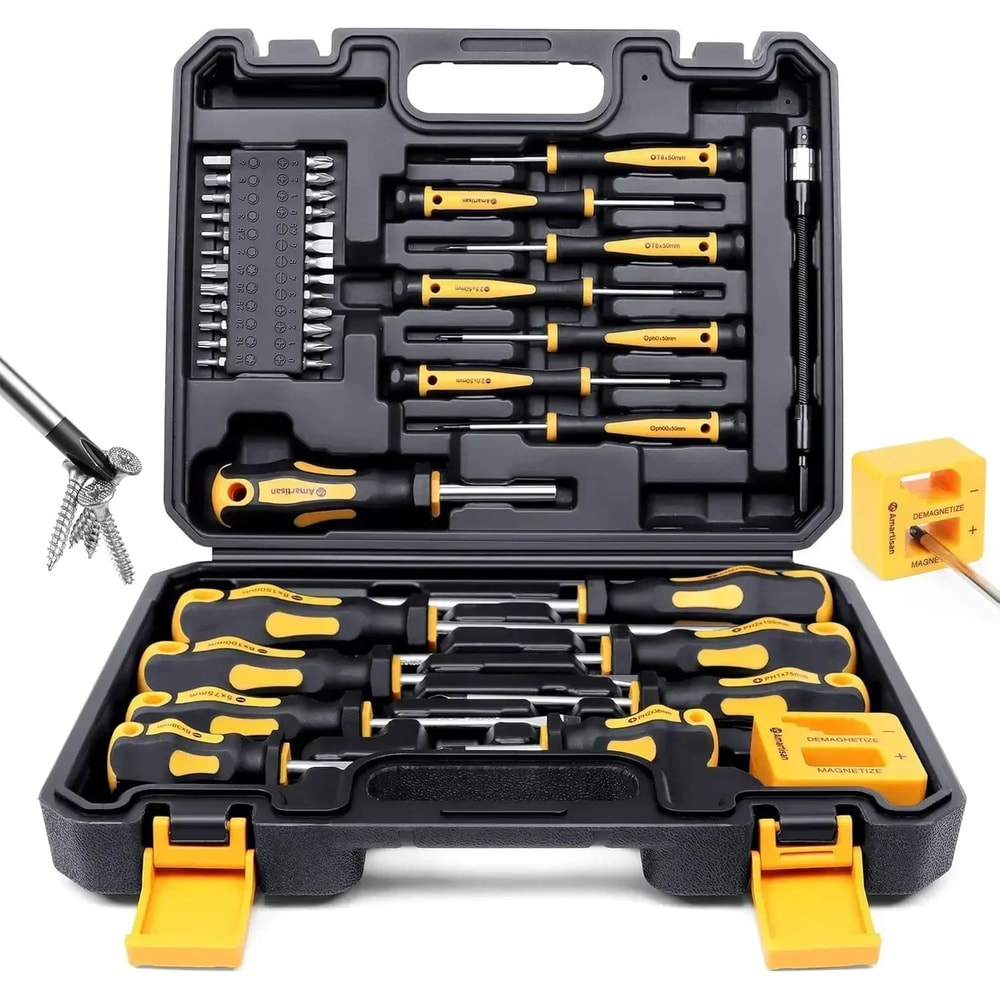 Magnetic Precision Screwdriver Set With Case 0