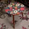 Mandala Wooden Round Side Table 4