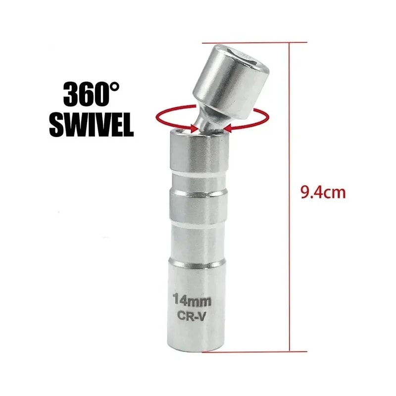 Magnetic Spark Plug Socket Wrench Set 4