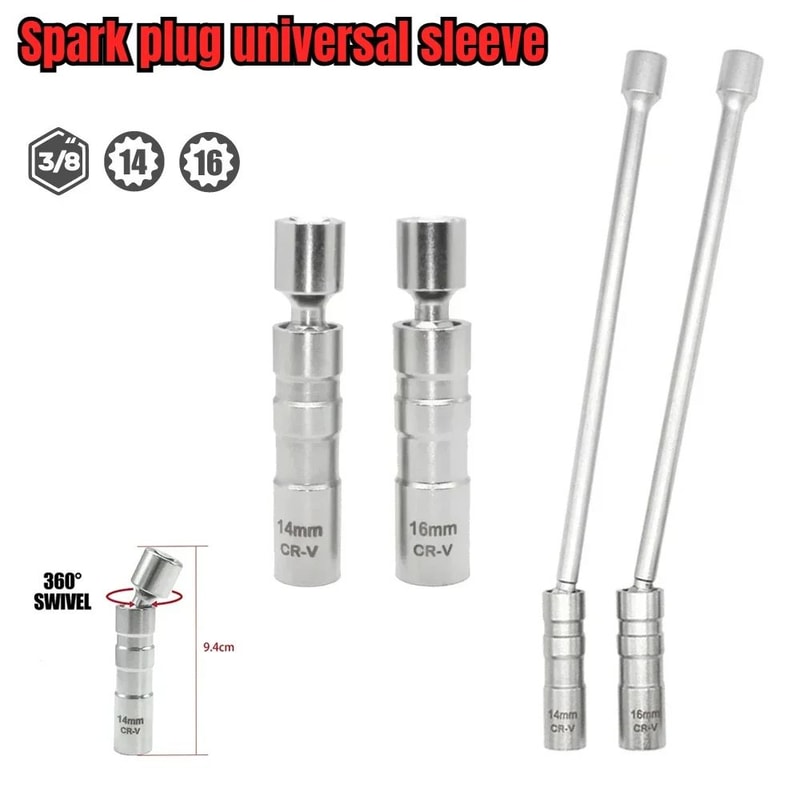 Magnetic Spark Plug Socket Wrench Set 5