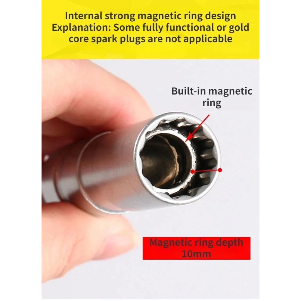 Magnetic Spark Plug Socket Wrench Set 9