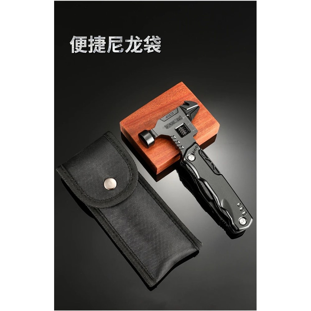 Multifunction Folding Wrench Hammer Tool 7