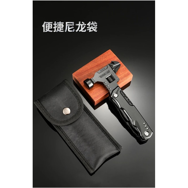 Multifunction Folding Wrench Hammer Tool 7