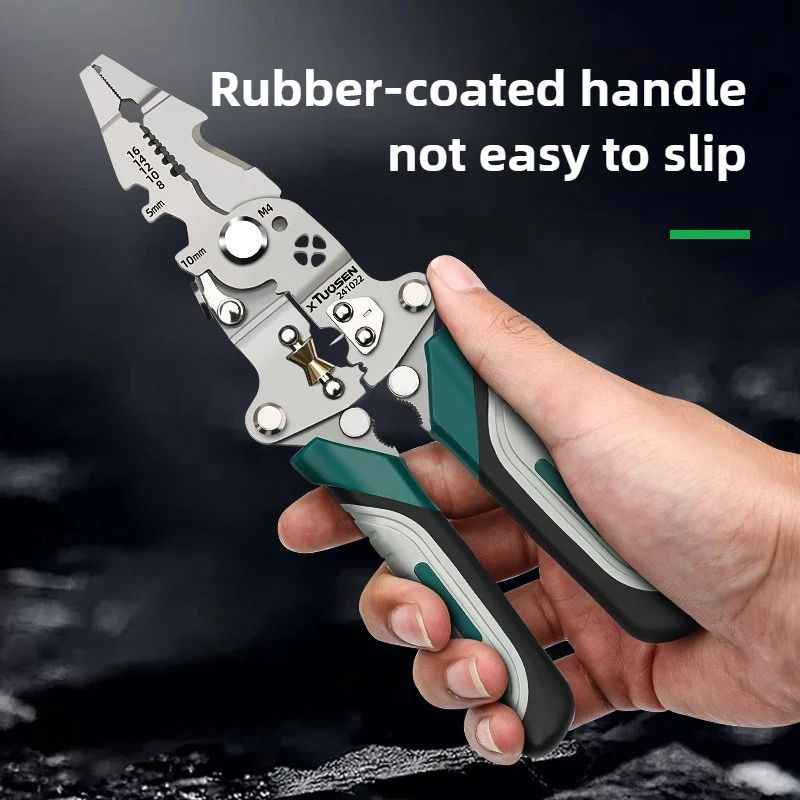 TUOSEN Multifunction Foldable Wire Stripper Pliers 3