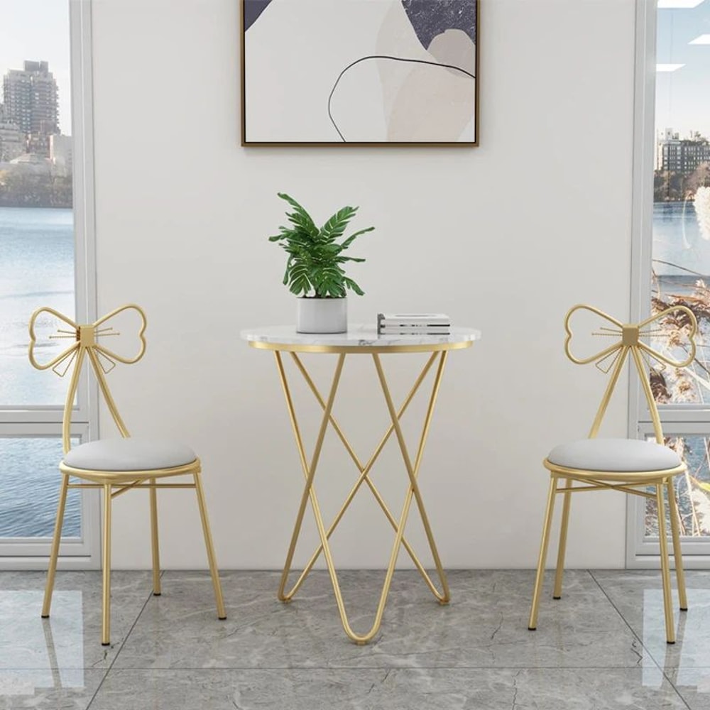 Butterfly Makeup Chair With Detachable Backrest 0