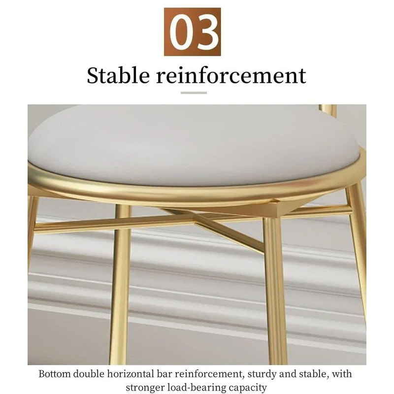 Butterfly Makeup Chair With Detachable Backrest 9