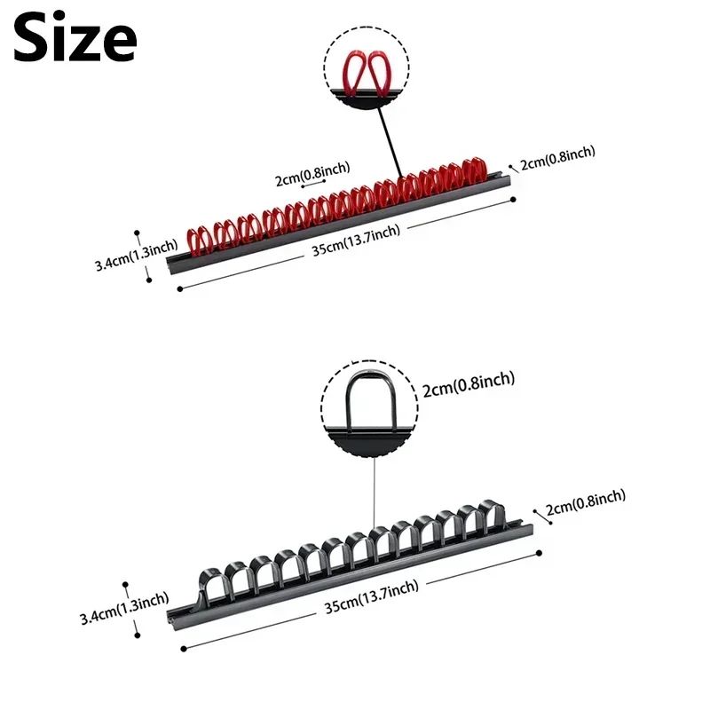 Wall Mount Screwdriver Tool Organizer Set 3