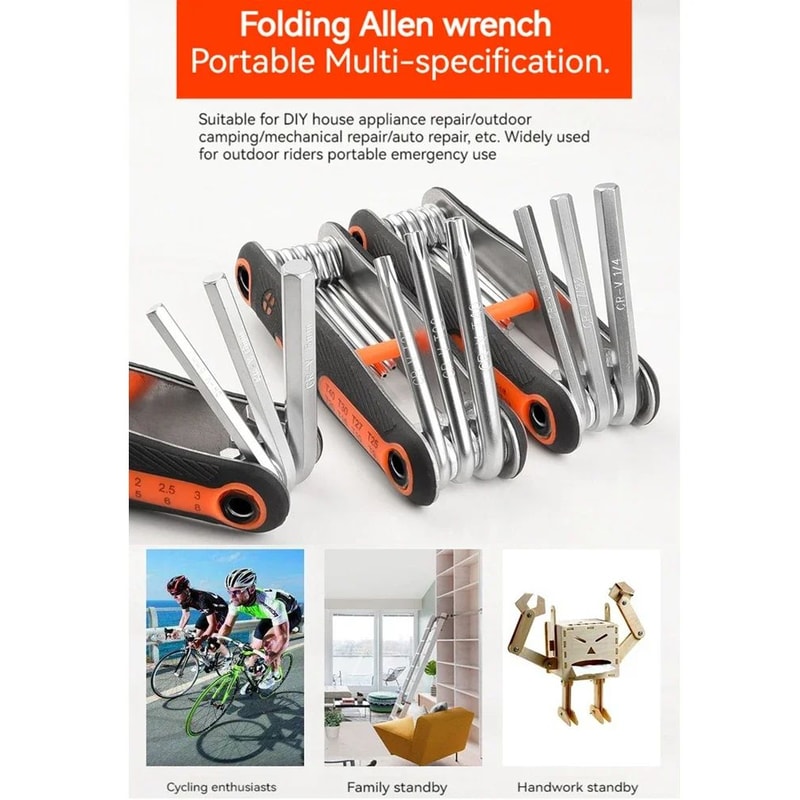 Folding Allen Key Torx Wrench Set 6