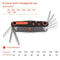 Folding Allen Key Torx Wrench Set 7