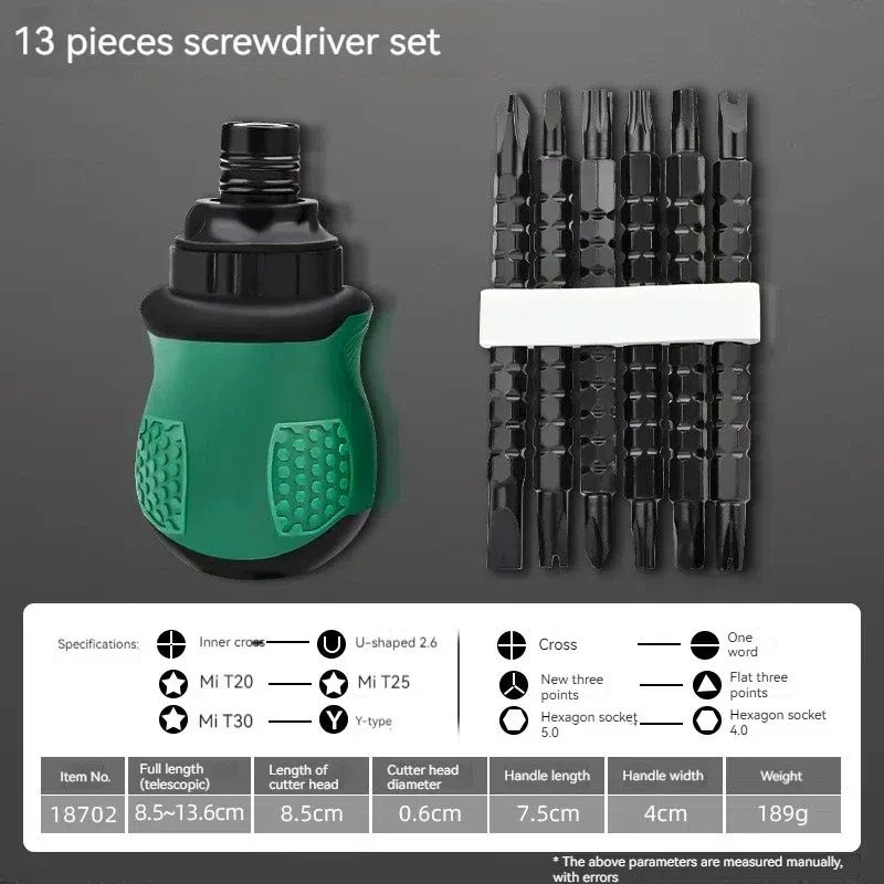 13 In 1 Ratchet Screwdriver Repair Set 15