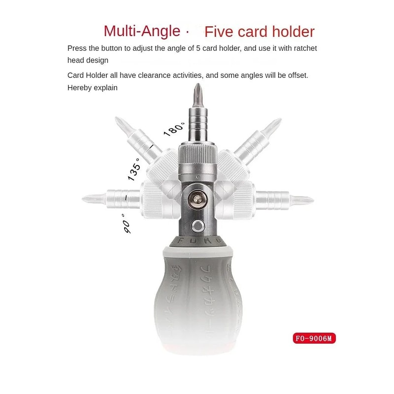 Adjustable Ratchet Screwdriver Set 6