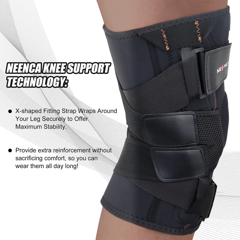 Hinged Knee Support Brace With Stabilizers 4