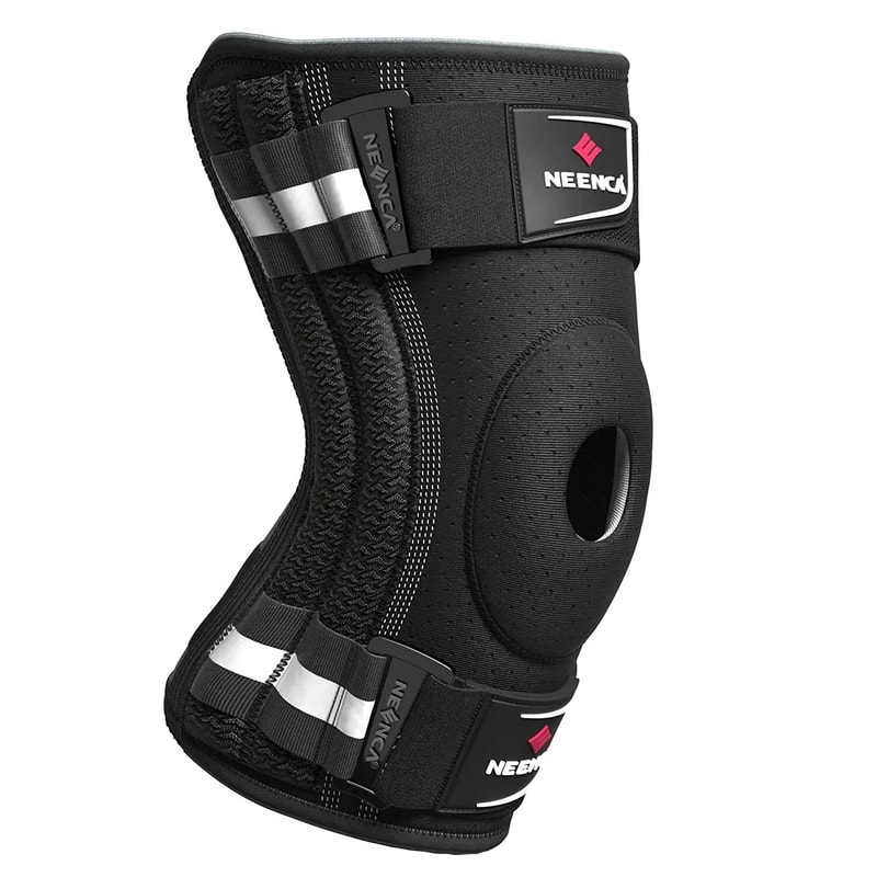 Knee Support Brace With Side Stabilizers Men Women Arthritis Meniscus Tear ACL PCL Runner Sports 0