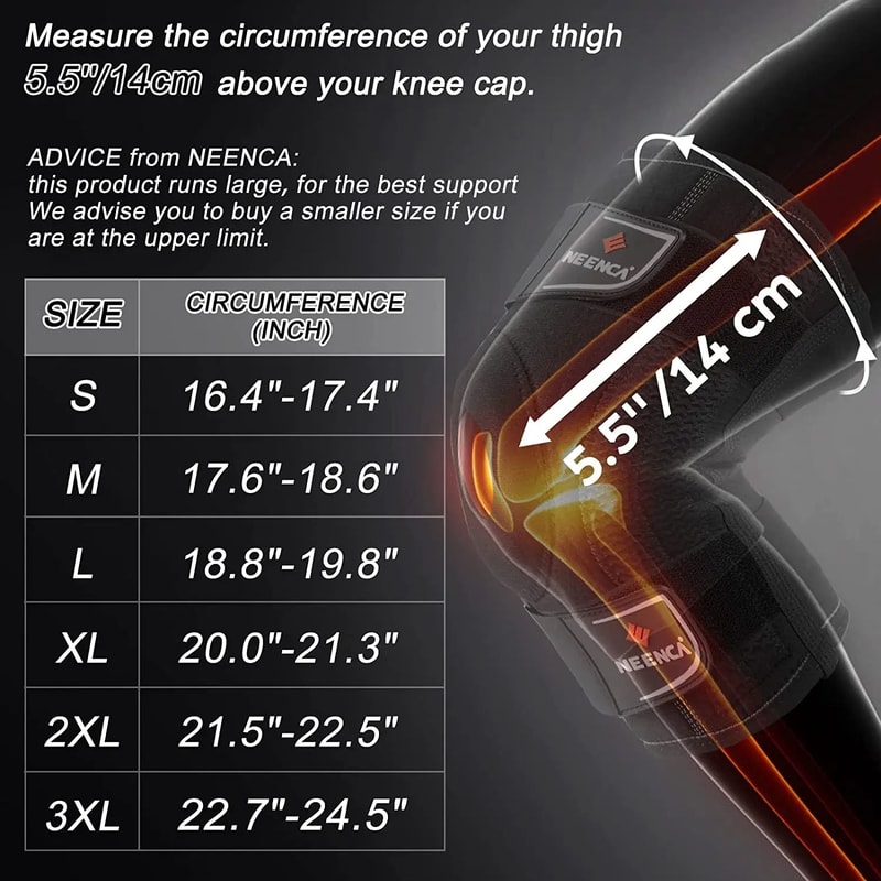 Knee Support Brace With Side Stabilizers Men Women Arthritis Meniscus Tear ACL PCL Runner Sports 3