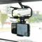 Car phone holder mounted on rearview mirror for handsfree driving